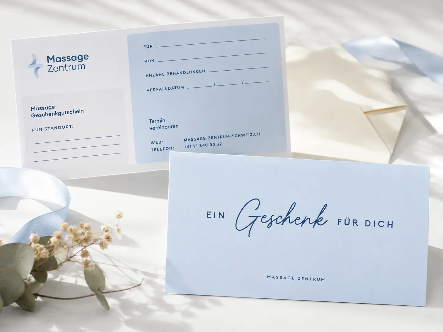 Massage-Gutschein für eine Behandlung im Massage Zentrum Glattbrugg